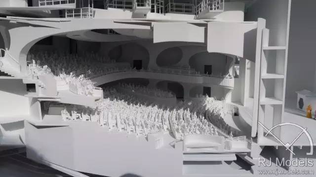 ▲戲曲中心概念模型的大廳內(nèi)部。